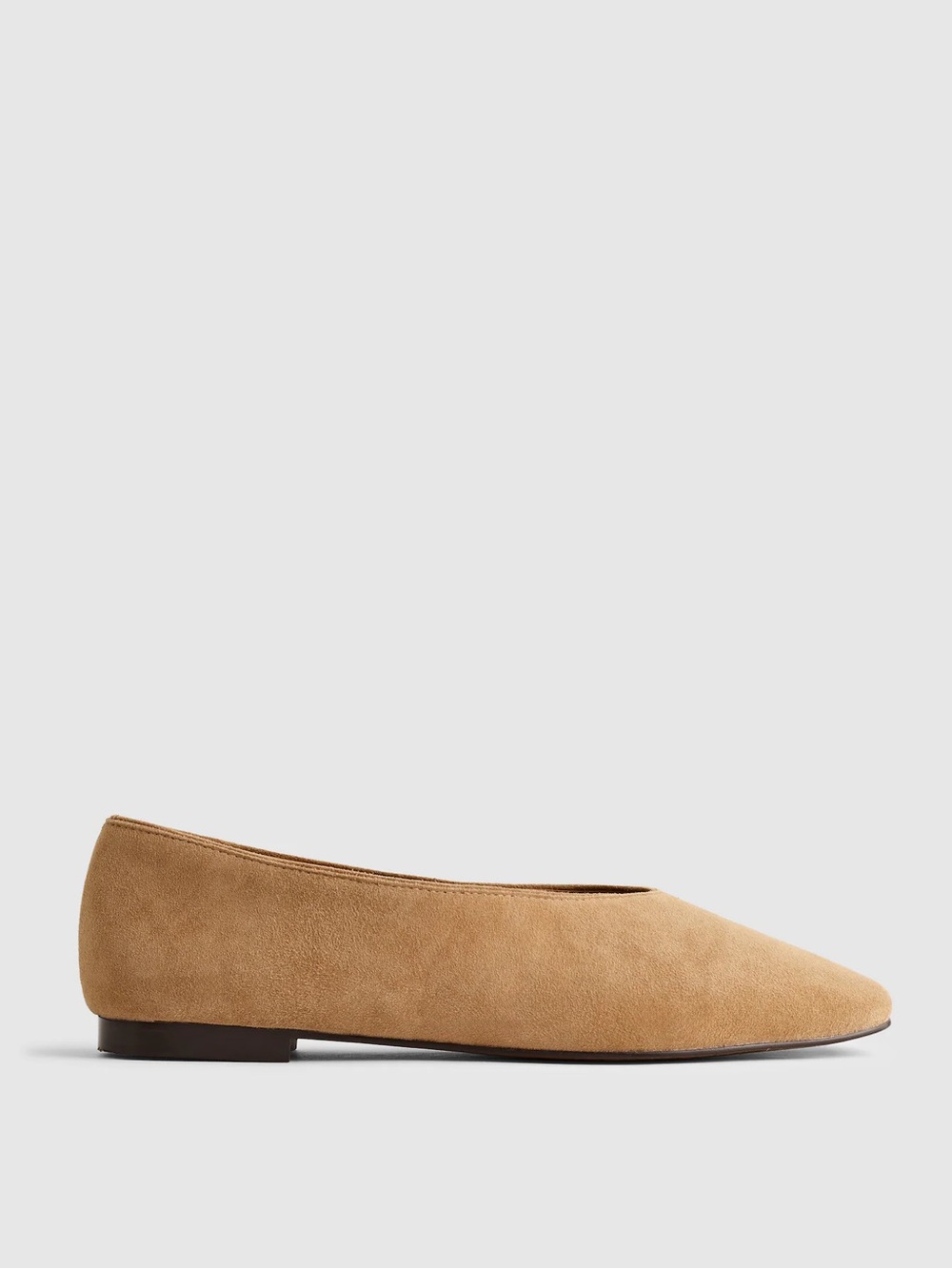 NWOB MADEWELL Women’s The Mylie Ballet Flat in Tawny Khaki Suede Size 8 NX064 - Picture 15 of 16